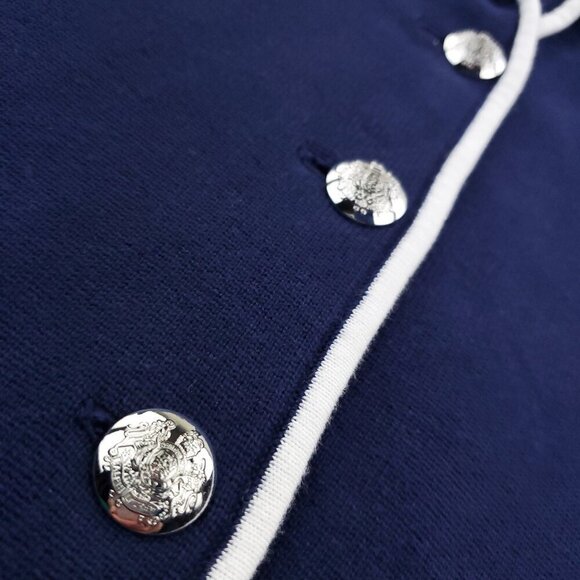 Lauren Ralph Lauren Black Label Blazer Bullion Crest Jacket Women's Large - Picture 5 of 16